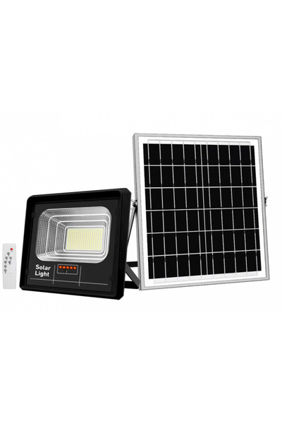 HASSAN Proiector solar Jortan 300W IP66 cu indicator de baterie și telecomand...