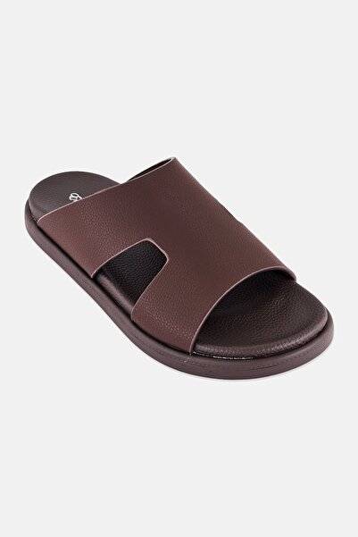 English Laundry Men Slip On Arabic Sandals, Dark Brown