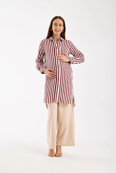 LİYACA Ριγέ πουκάμισο εγκυμοσύνης