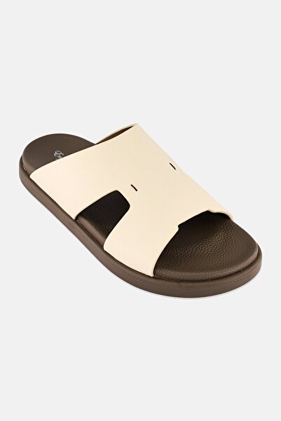 English Laundry Men Slip On Arabic Sandals, Beige