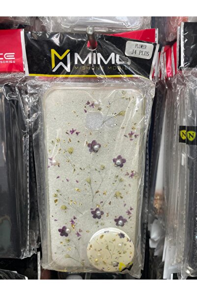 Altsoy shop Samsung Galaxy J4 Plus Pop Soket Çiçek Desenli Kılıf çeşitleri