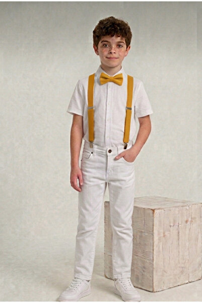 NACAR STORE Ținută pentru băieți, 23 aprilie, 29 octombrie, pantaloni albi, c...