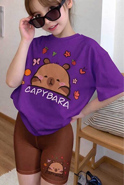 BENROMA Παιδικό μπλουζάκι unisex με στάμπα Καπιμπάρα 4GH3