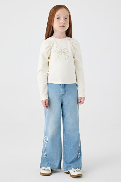 Tyess BG Store Girls' Ecru Μπλούζα