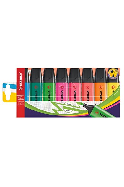 Stabilo Fosforlu Kalem Boss Orıgınal 8 Li Paket
