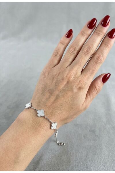 Mutenaura Stainless Steel Clover Bracelet