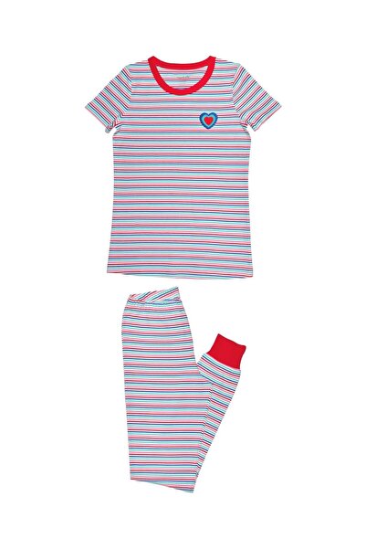OrganicKid Party Kadın Kısa Kol Pijama Takımı