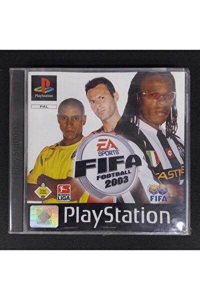 Sony PS1 Fifa 2003 sıfır kutulu Jelatinli Orjinal İç kağıtları Dahil Koleksiy...
