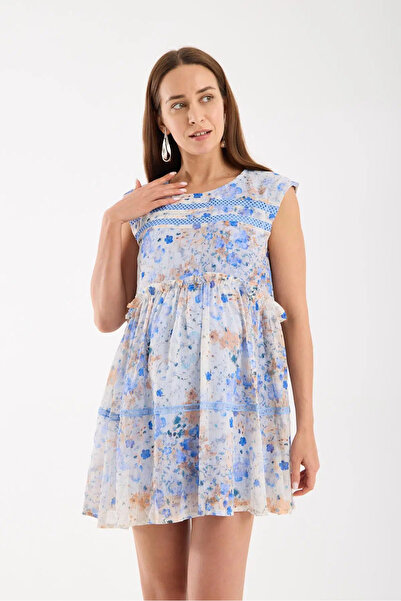 LİYACA Floral Patterned Maternity Blouse