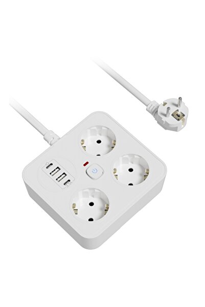 Flippy Multifunctional Extension Cord for Office, Flippy, 3 Sockets, Cable Le...