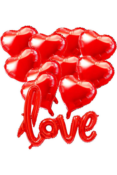BALON DİYARI Special Foil Balloon with the Word Love for Your Lover and Partn...
