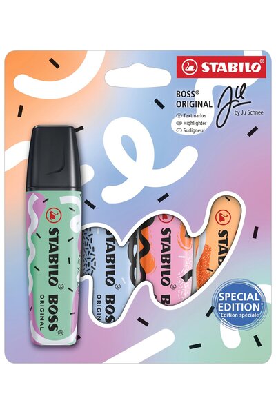 Stabilo Fosforlu Kalem Boss Original Pastel-by Ju Schnee 4 Lü