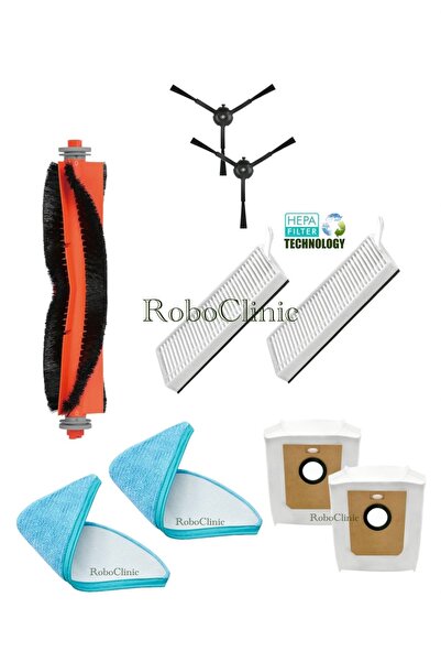 Roboclinic Saci de praf de schimb, perie, filtru, mop compatibil cu aspirator...