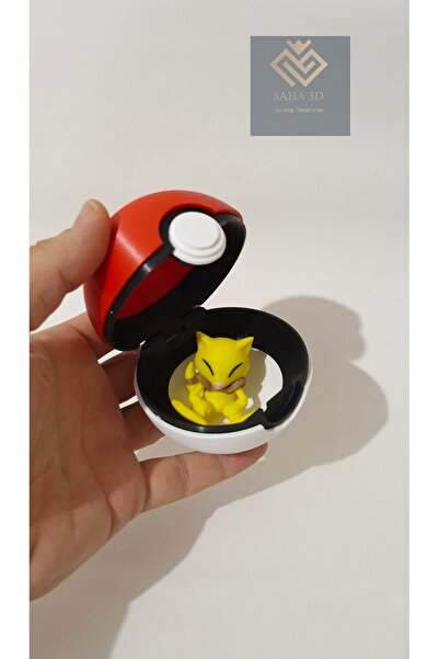 saha3d sıradışı tasarımlar pokemon poke topu (Abra hediyeli)