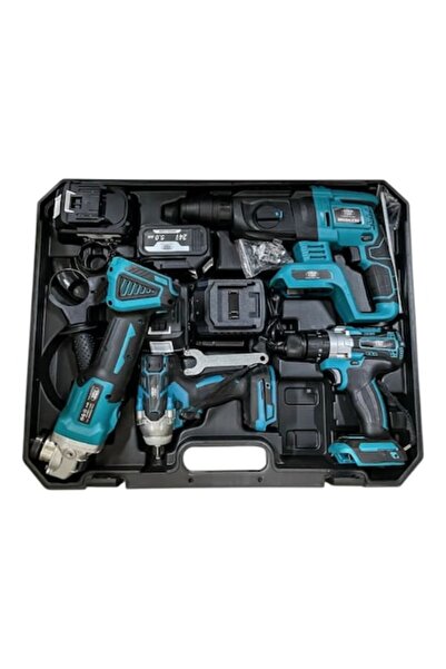 Sanlux Set complet de scule, PENDAN, cu 1 Mașină de găurit cu percuție + 1 Ma...