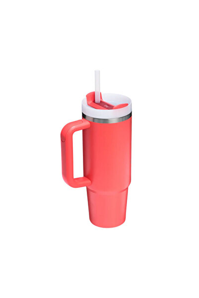 Stanley Quencher H2.O FlowState Tumbler Pipetli Termos Hot Coral 0.89 Litre