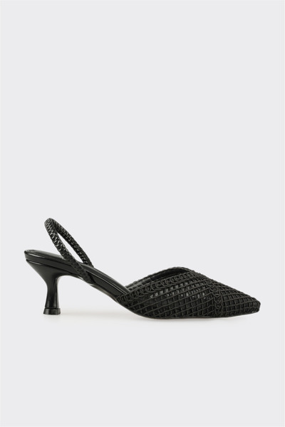 Elle Shoes Siyah Kadın Klasik Topuklu Ayakkabı
