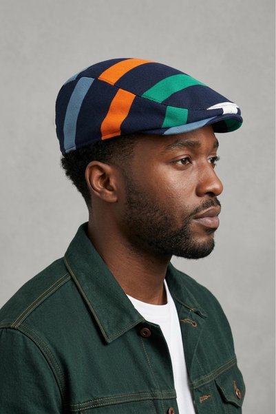Bay Şapkacı Erkek Çizgili Kasket Şapka | Retro Newsboy Cap - bayşapkacı-8281