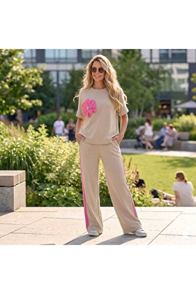 Azara Elastic Viscose Blouse and Pants Set