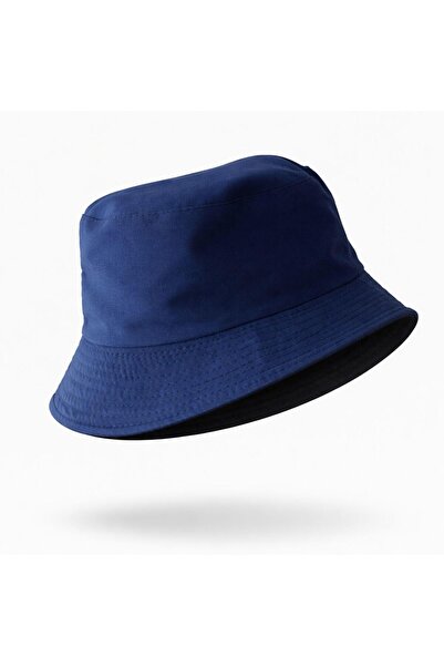 PERLOTUS Double-Sided Bucket Fisherman Hat Unisex 100% Cotton Black Inner Lin...