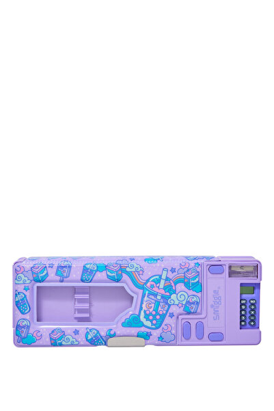 SMIGGLE Μοβ μολυβοθήκη για κορίτσια με αυτόματη αριθμομηχανή
