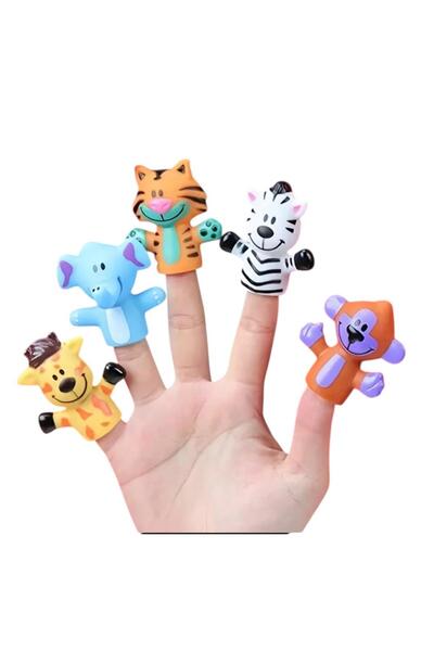 OEM Set marionete pentru degete, 5 bucati din cauciuc elastic (PVC)