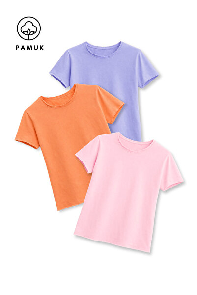 difa kids Girls and Boys 3-Piece Set Casual Summer Short Sleeve T-Shirt with ...