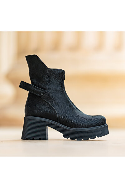 CONDUR by alexandru Cizme de damă din piele Leila Black Print - 37