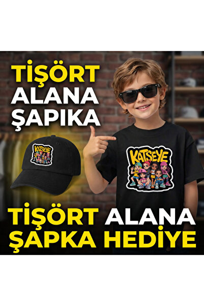 barsdepo Tricou imprimat Katseye – Set cu CADOU PĂLĂRIE |   Calitate PREMIUM