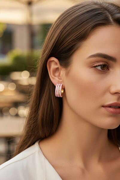 Aware Time Colorful Straw Hoop Earrings