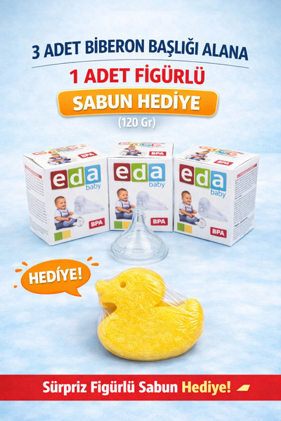 DERMASTUDİO هدية صابون لطيفة على شكل شخصيات مع 3 رؤوس زجاجات للرضع!