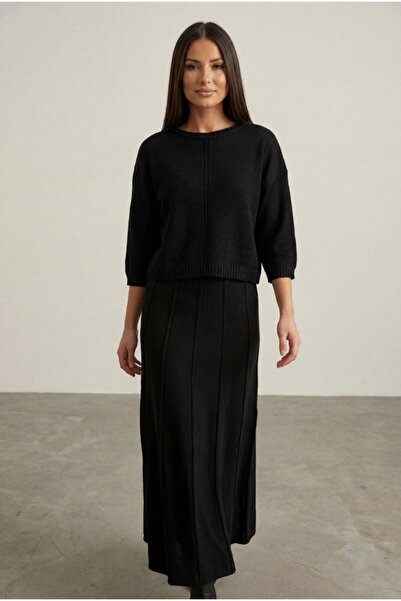 KENZA'A TRİKO Καλοκαιρινό Σετ Μπλούζα-Φούστα Διπλό