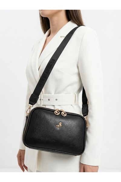 H&D COLLECTİON Geantă de umăr Miami Polo pentru femei, cu curea încrucișată (...