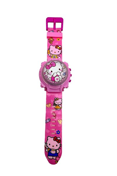 JPT Ceas digital pentru copii Hello Kitty roz cu husă rabatabilă