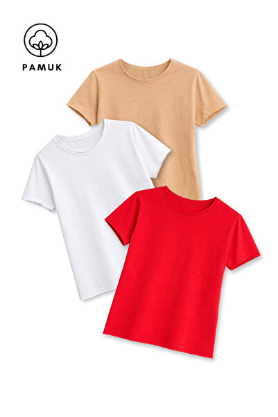 difa kids Girls and Boys 3-Piece Set Casual Summer Short Sleeve T-Shirt with ...