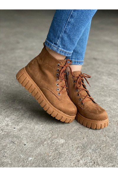 I Love Shoes Norveta Γυναικείες Μπότες Camel Suede