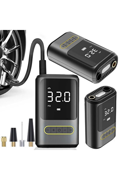 VERK Pompă electrică pentru biciclete și mașini, compresor, torță, 10 bar, LCD