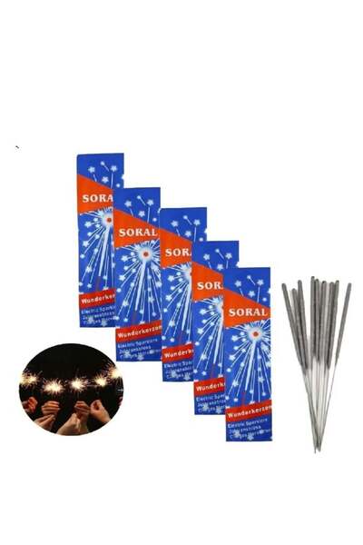 Soral Spark Candle Party Birthday Sun and Moon 50 Sticks