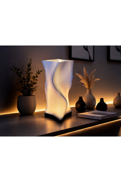 BARK WaveGlow Parametrik Lamba – Modüler Tabanlı Dekoratif LED Masa Lambası