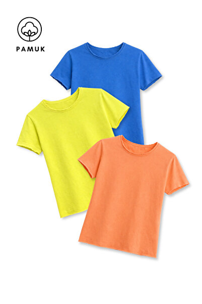 difa kids Girls and Boys 3-Piece Set Casual Summer Short Sleeve T-Shirt with ...