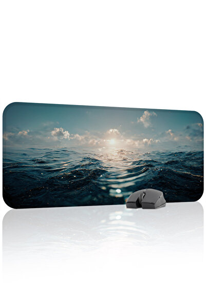 mousepad bastir Αντιολισθητικό ραμμένο λαστιχένιο mousepad για gaming Ocean V...