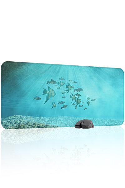 mousepad bastir Υποβρύχιο αντιολισθητικό ραμμένο λαστιχένιο mousepad gaming V...