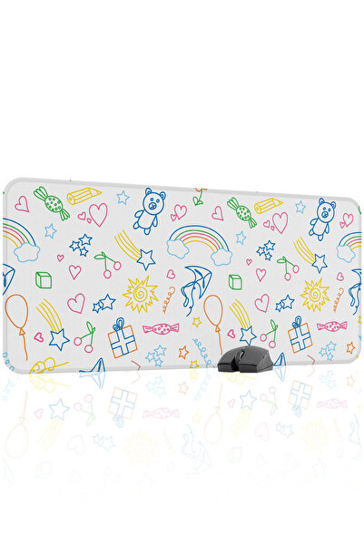 mousepad bastir Παιδικό αντιολισθητικό ραμμένο λαστιχένιο mousepad V4 - 90x40...