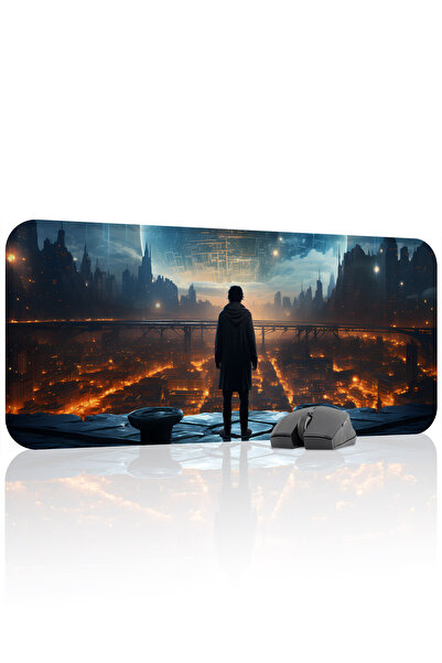 mousepad bastir لوحة ماوس ألعاب مطاطية مخيطة ومضادة للانزلاق من Star Galaxy V...
