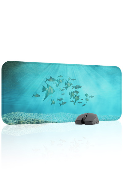 mousepad bastir Υποβρύχιο αντιολισθητικό ραμμένο λαστιχένιο mousepad gaming V...