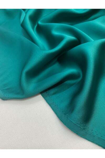 Yiğit Kumaş Emerald Green Acetate Satin Fabric - Silky Textured and Flowing