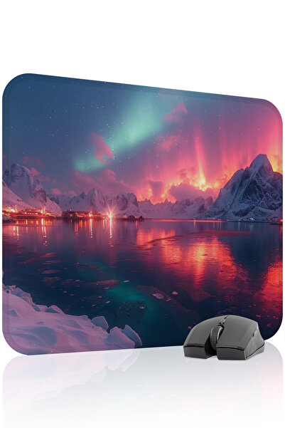 mousepad bastir Northern Lights Non-Slip Stitched Rubber Gamer Mousepad V5 - ...