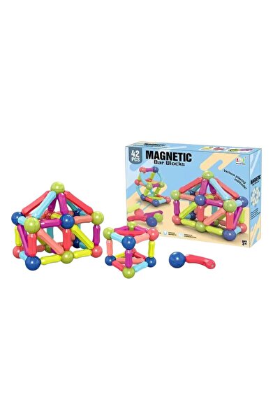 OEM Set magnetic de construcție Magic Stick – 42 piese, bile și tije magnetic...