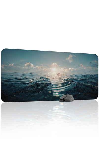 mousepad bastir لوحة ماوس ألعاب مطاطية مخيطة ومضادة للانزلاق من Ocean V5 - 90...