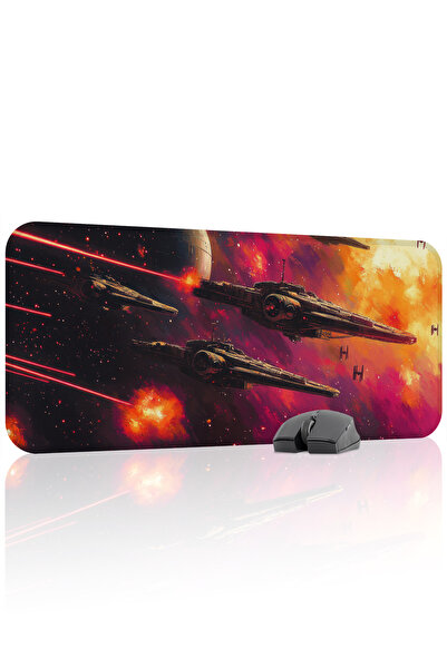 mousepad bastir لوحة ماوس ألعاب مطاطية مخيطة ومضادة للانزلاق من Star Galaxy V...